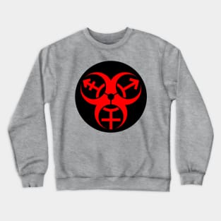 Trans Biohazard - Black Circle Crewneck Sweatshirt